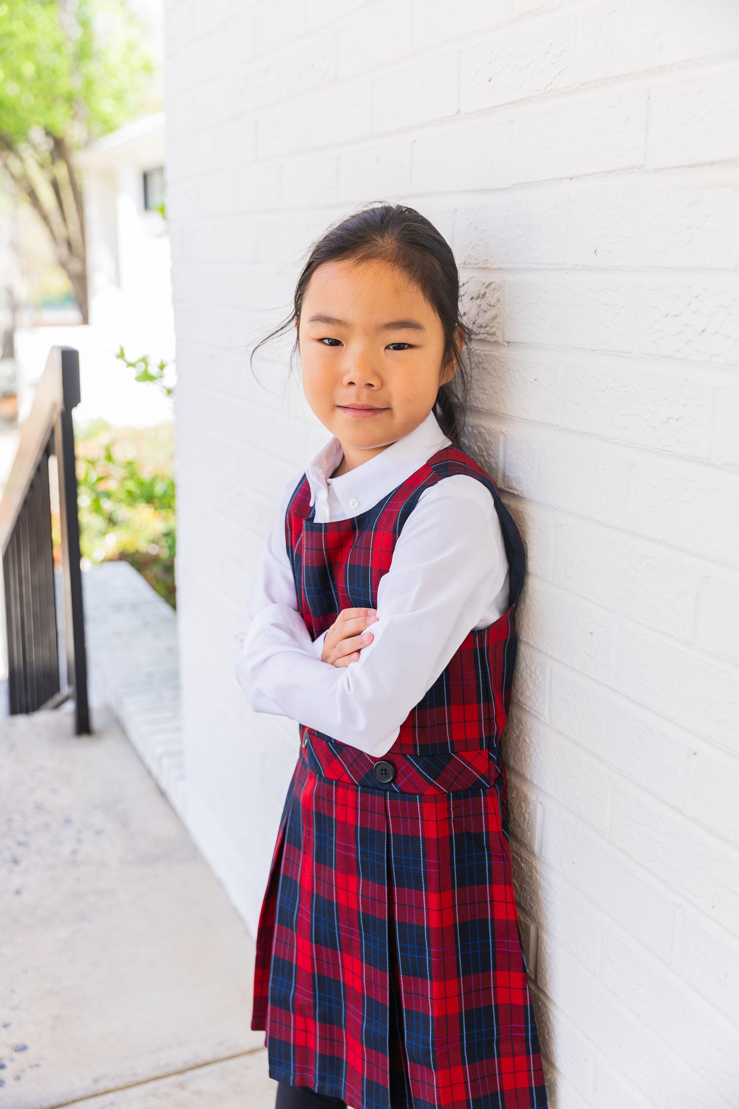 Girls Long Sleeve Oxford Dress Shirt