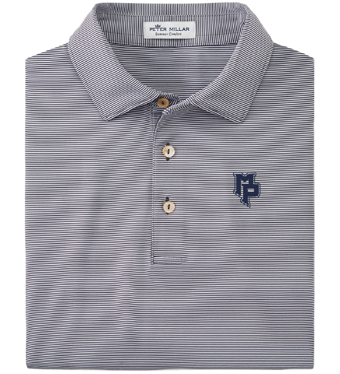 Men's Peter Millar Jubilee Stripe Stretch Jersey- Iron
