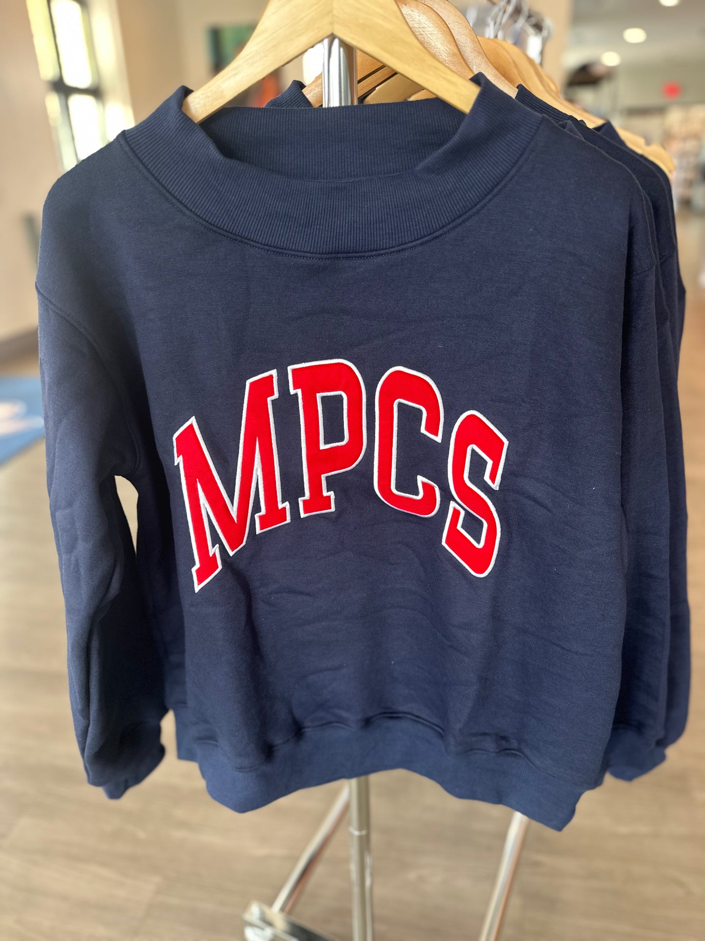 MPCS Emroidered Mockneck Sweatshirt
