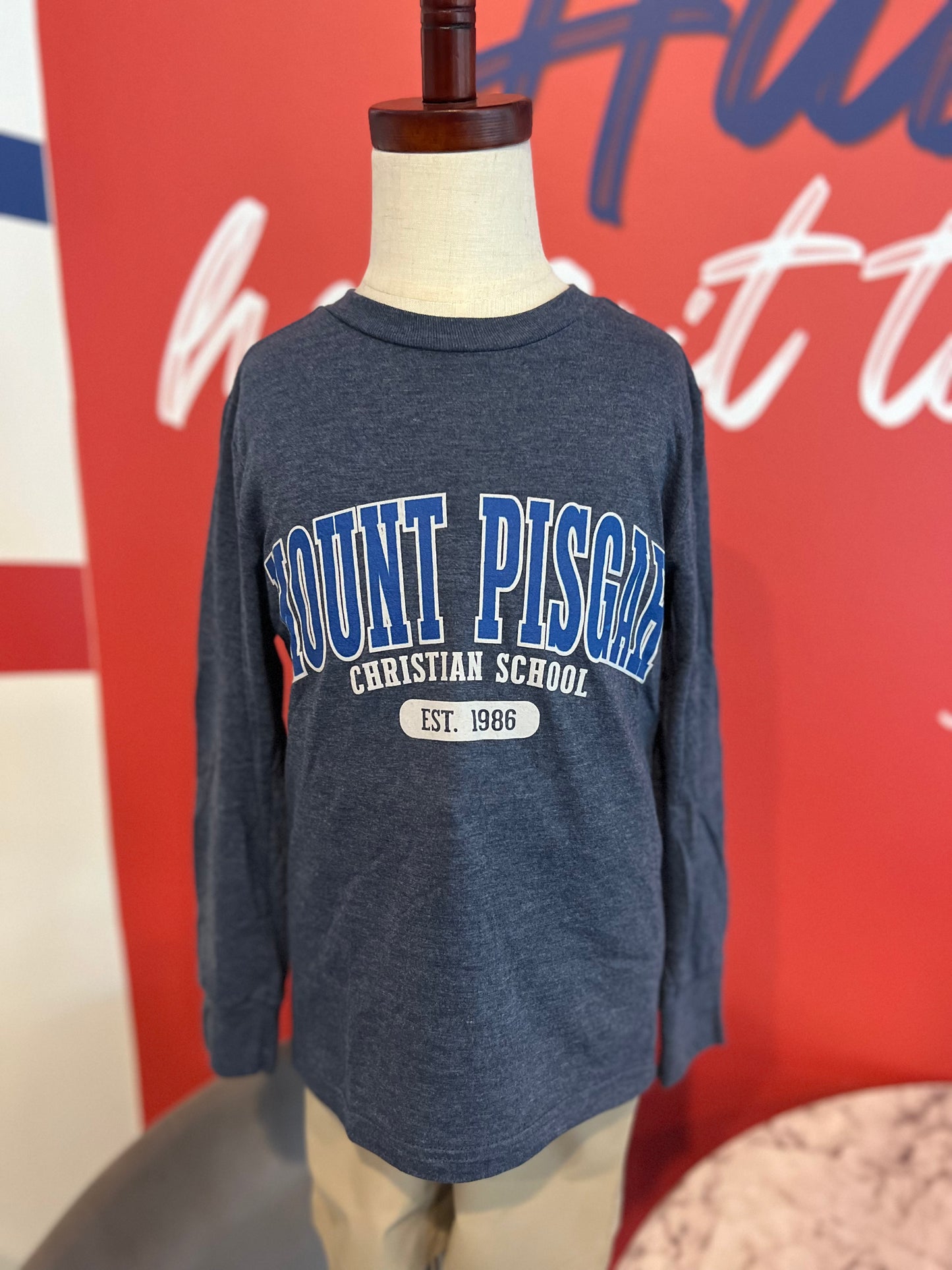 Youth Mount Pisgah Retro Long Sleeve Tee