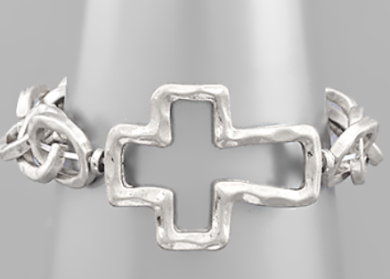 Cross Metal Chain Bracelet