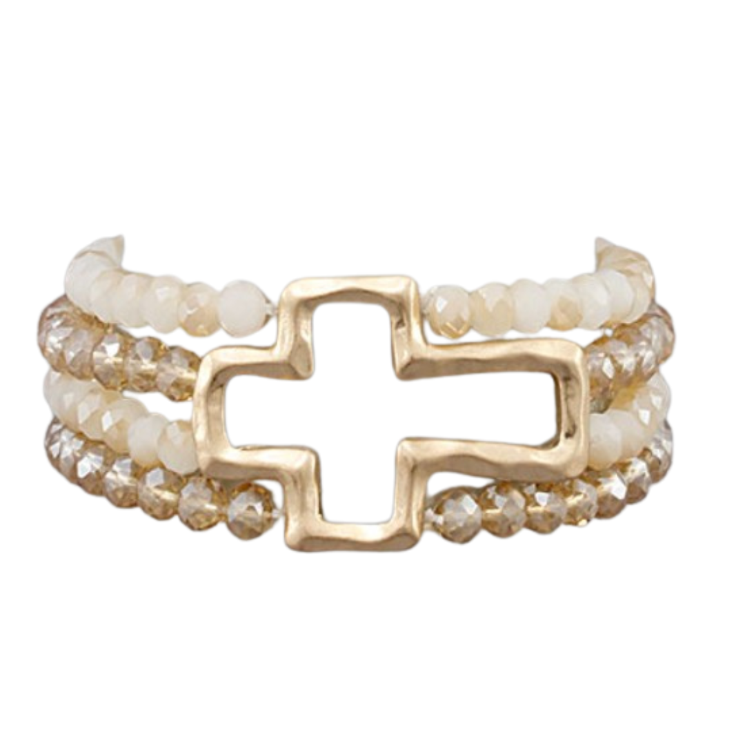 Cross Beaded Bracelets