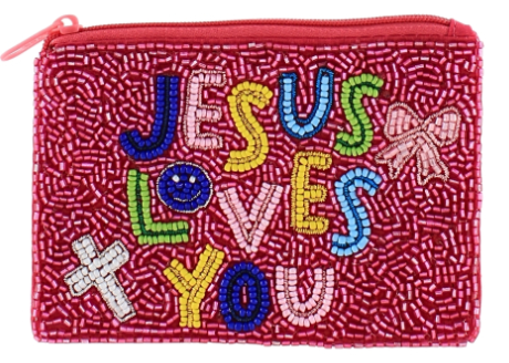 Jesus Loves You Coin Pouch