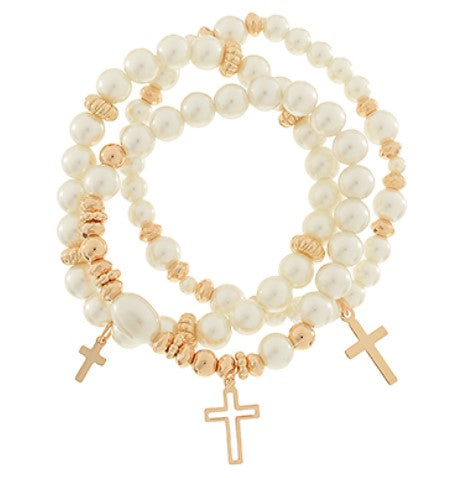 Cross Charm Bracelet