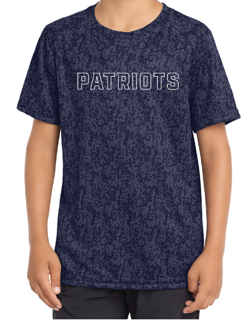 Youth Patriots Navy Digi Camo Dri Fit Tee