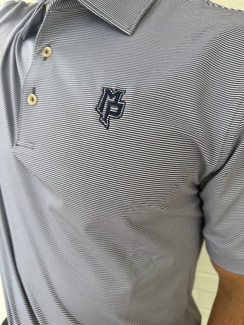 Men's Peter Millar Jubilee Stripe Stretch Jersey- Iron