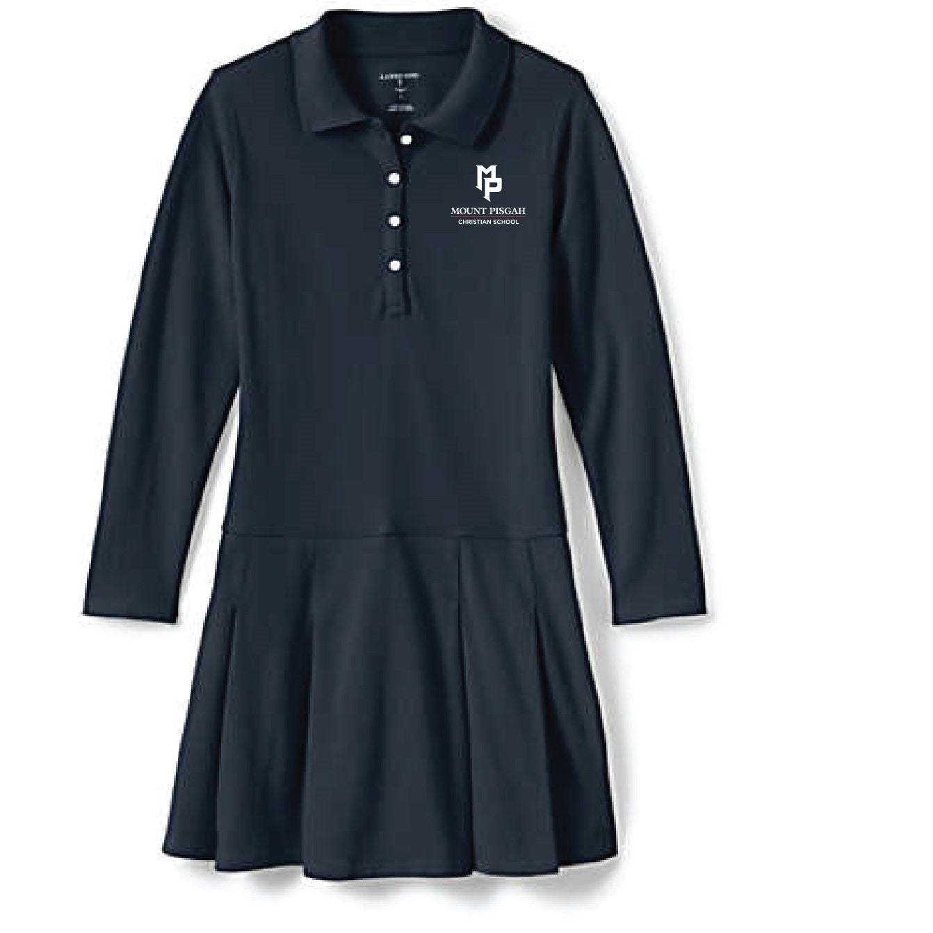 Girls Long Sleeve Polo Dress