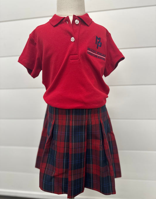 *NEW* Girl's Plaid Pleated Skort (JK-8TH GRADE)