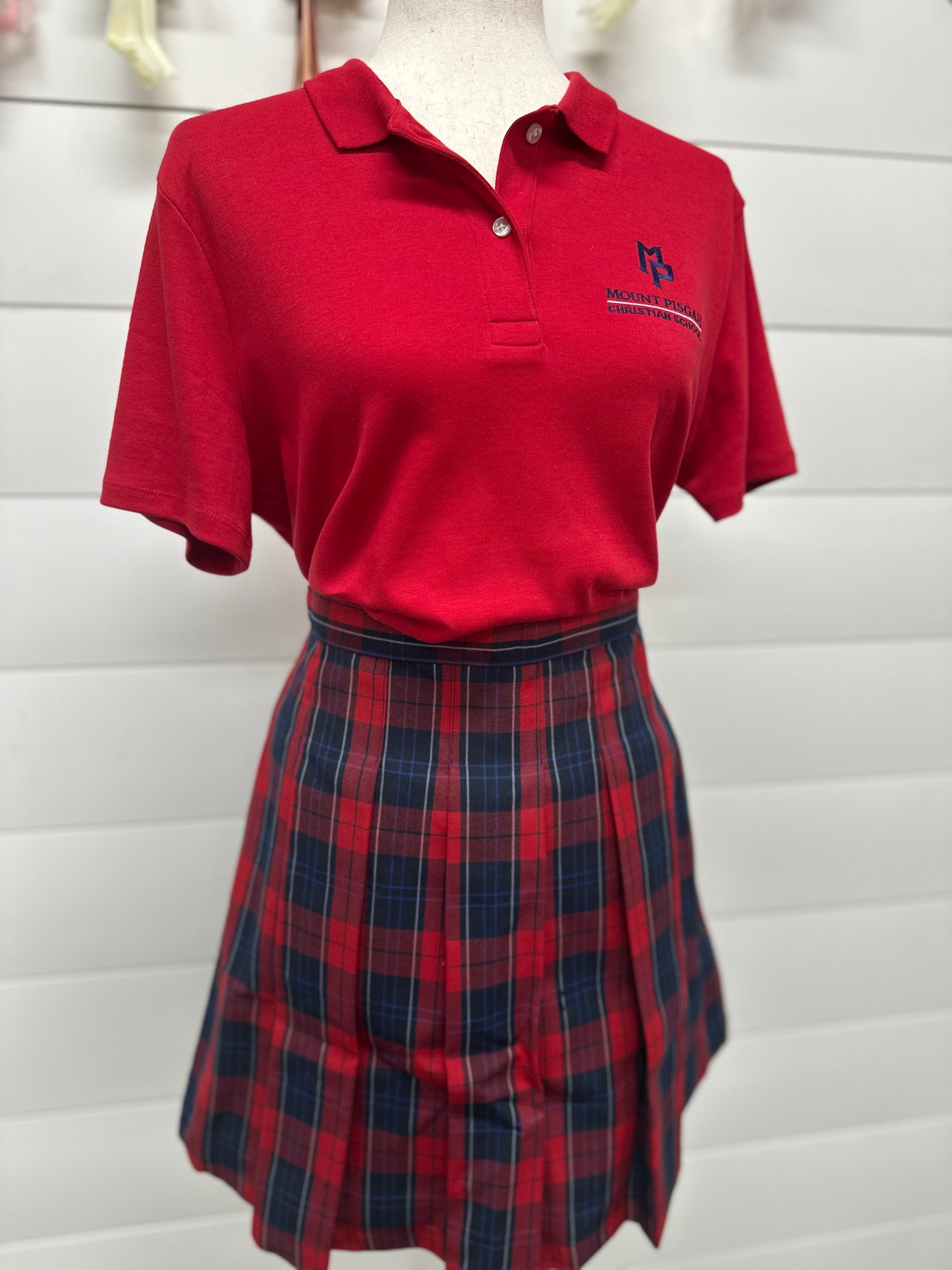 *NEW* Women's Plaid Box Pleat Skirt- (High School 9th-12th grade)