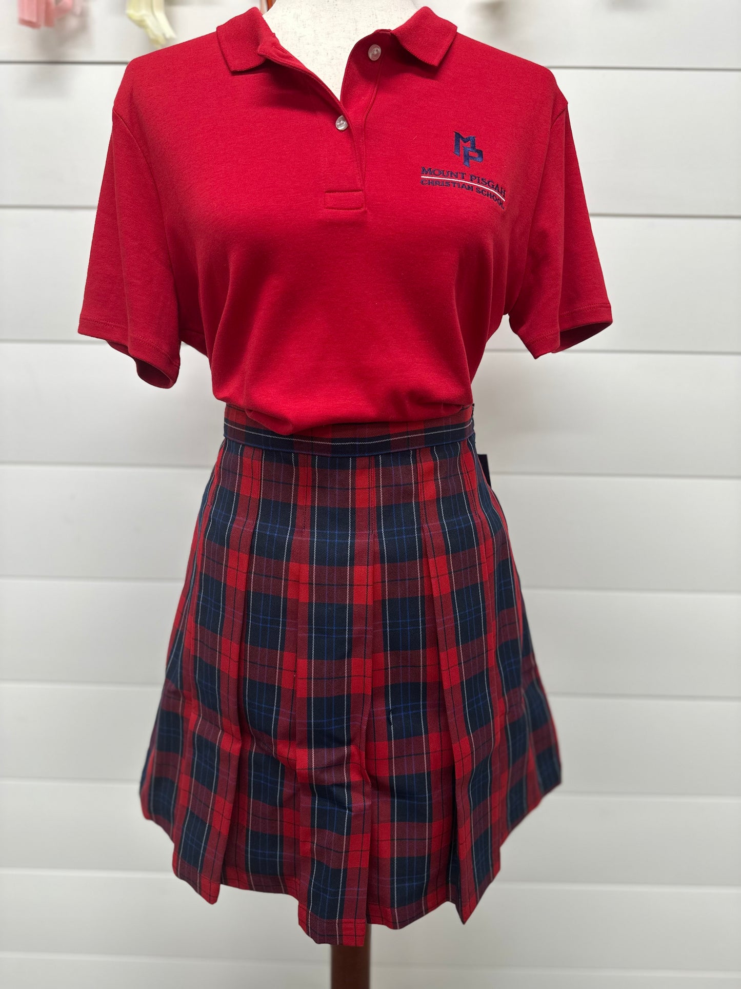 *NEW* Women's Plaid Box Pleat Skirt- (High School 9th-12th grade)