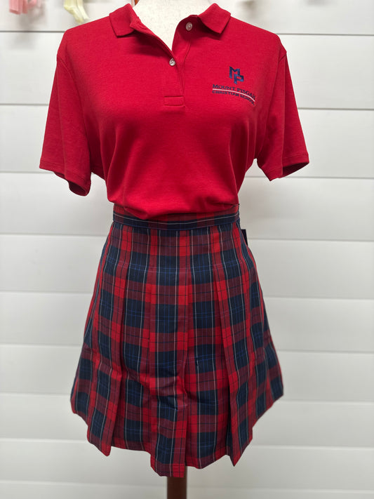 *NEW* Women's Plaid Box Pleat Skirt- (High School 9th-12th grade)