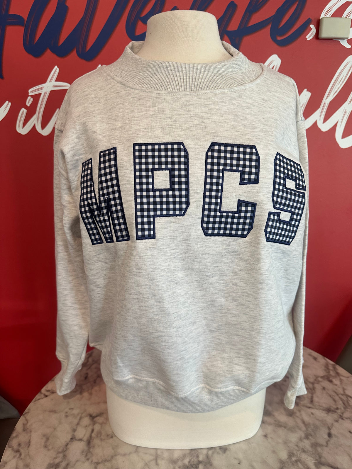 MPCS Gingham Mockneck