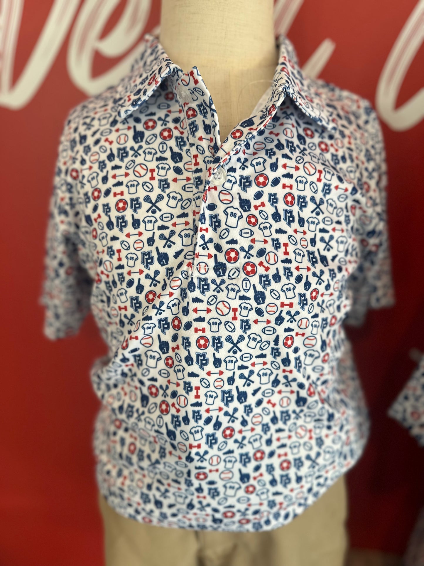 Custom MP Youth Motif Polo Shirt