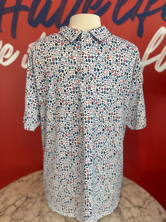 Custom MP Men's Motif Polo Shirt