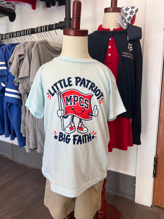 Toddler T Shirt- Little Patriot Big Faith