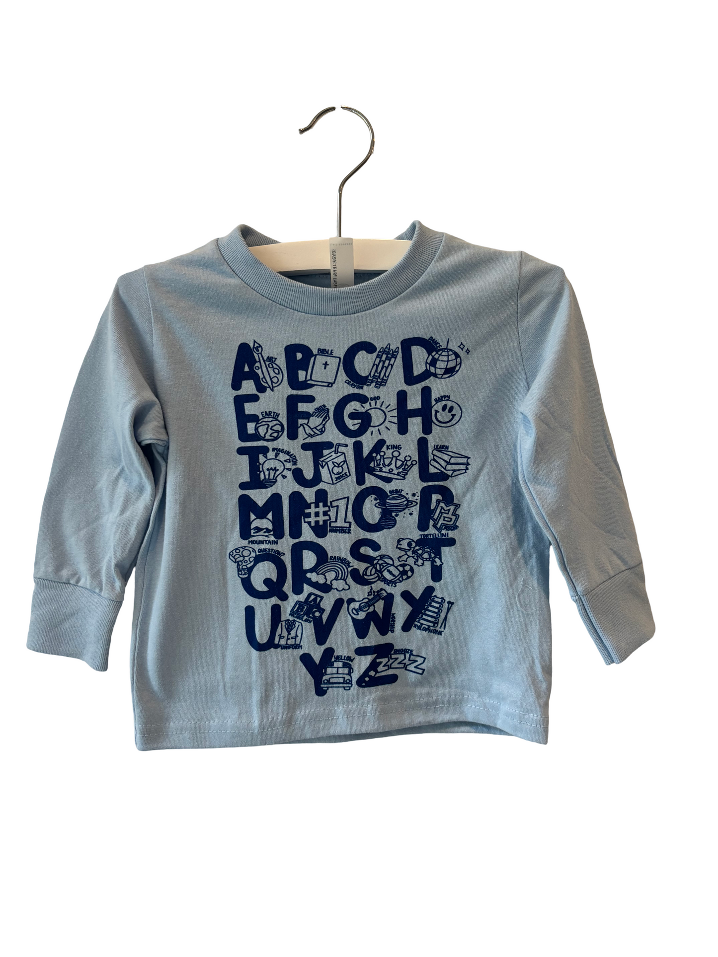 Toddler Mount Pisgah Alphabet Long Sleeve Tee