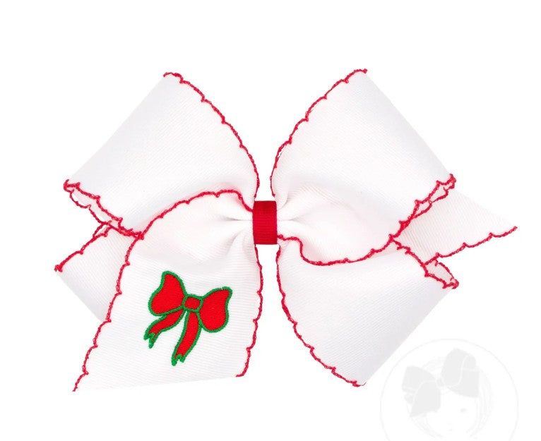 King Christmas Moonstitch Bow