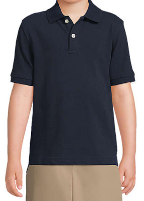 Kids Short Sleeve Mesh Polo Shirt