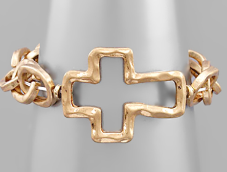 Cross Metal Chain Bracelet