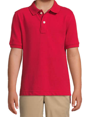 Kids Short Sleeve Mesh Polo Shirt