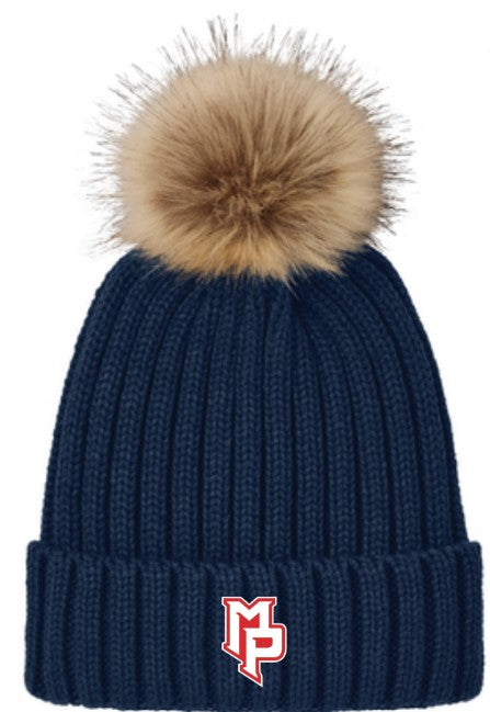 Navy MP Pom Pom Beanie
