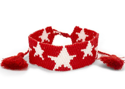 Beaded Star Stretch Bracelet