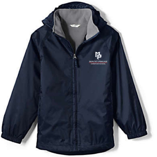 Kids Fleece Lined Rain Jacket