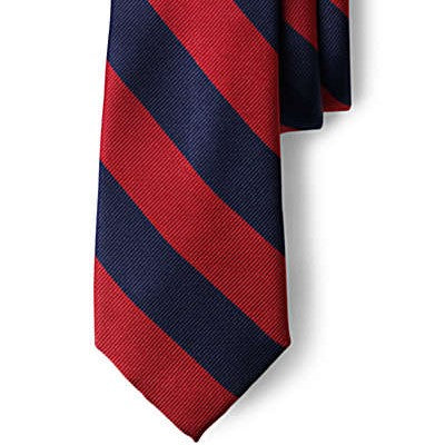 Red and Navy Striped Tie (1st-12th Grade)